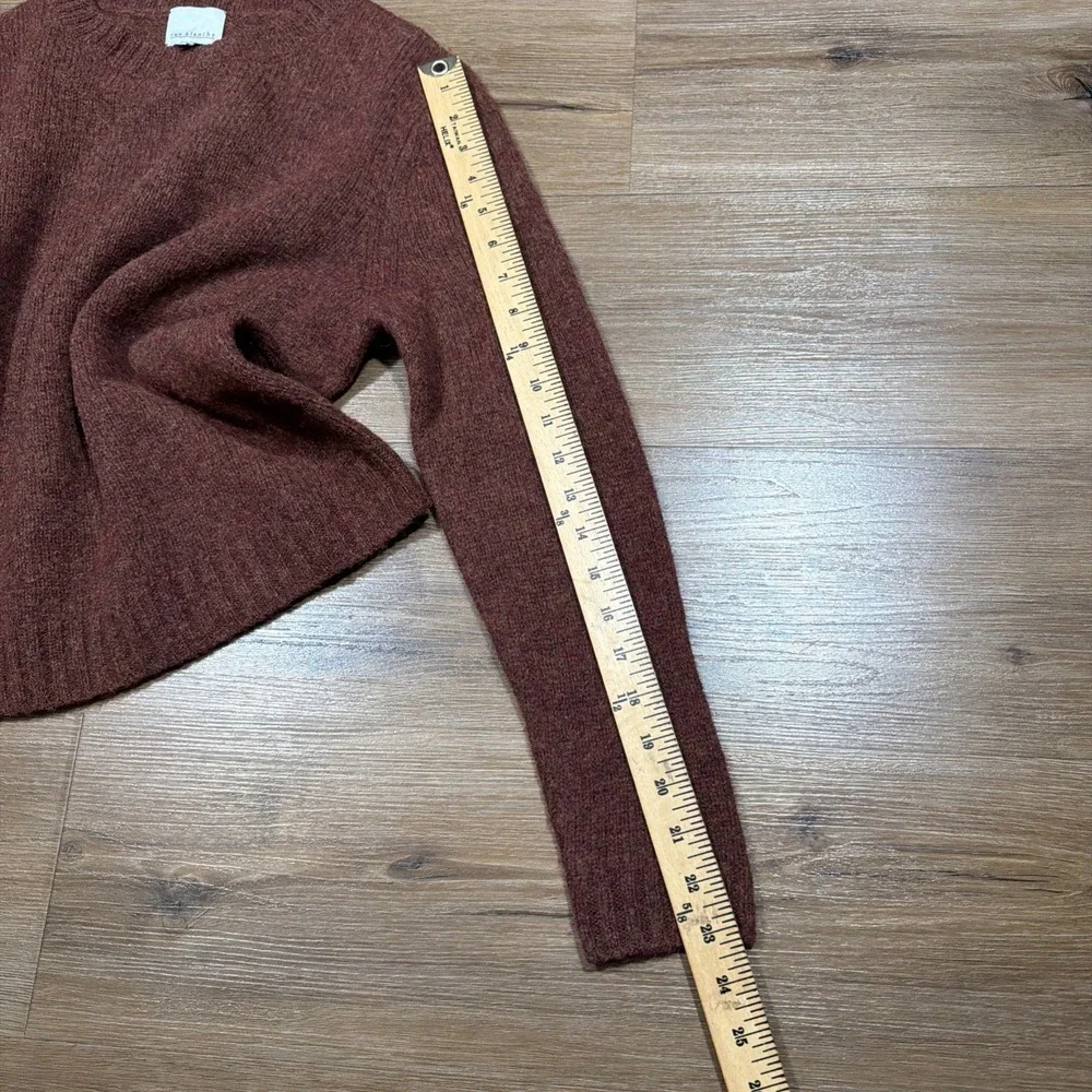rue blanche Size 1 Wool Knit Pullover Sweater Crew Neck